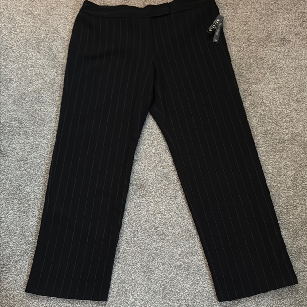 Black Pinstripe Pants